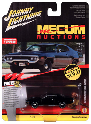 1:64 Johnny Lightning - 1971 Plymouth Road Runner, gloss black 1:64 Johnny Lightning - 1971 Plymouth Road Runner, gloss black