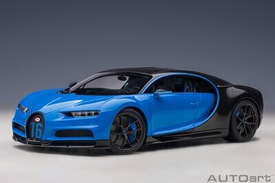 1:18 Autoart - Bugatti Chiron Sport (French Racing Blue/Carbon)