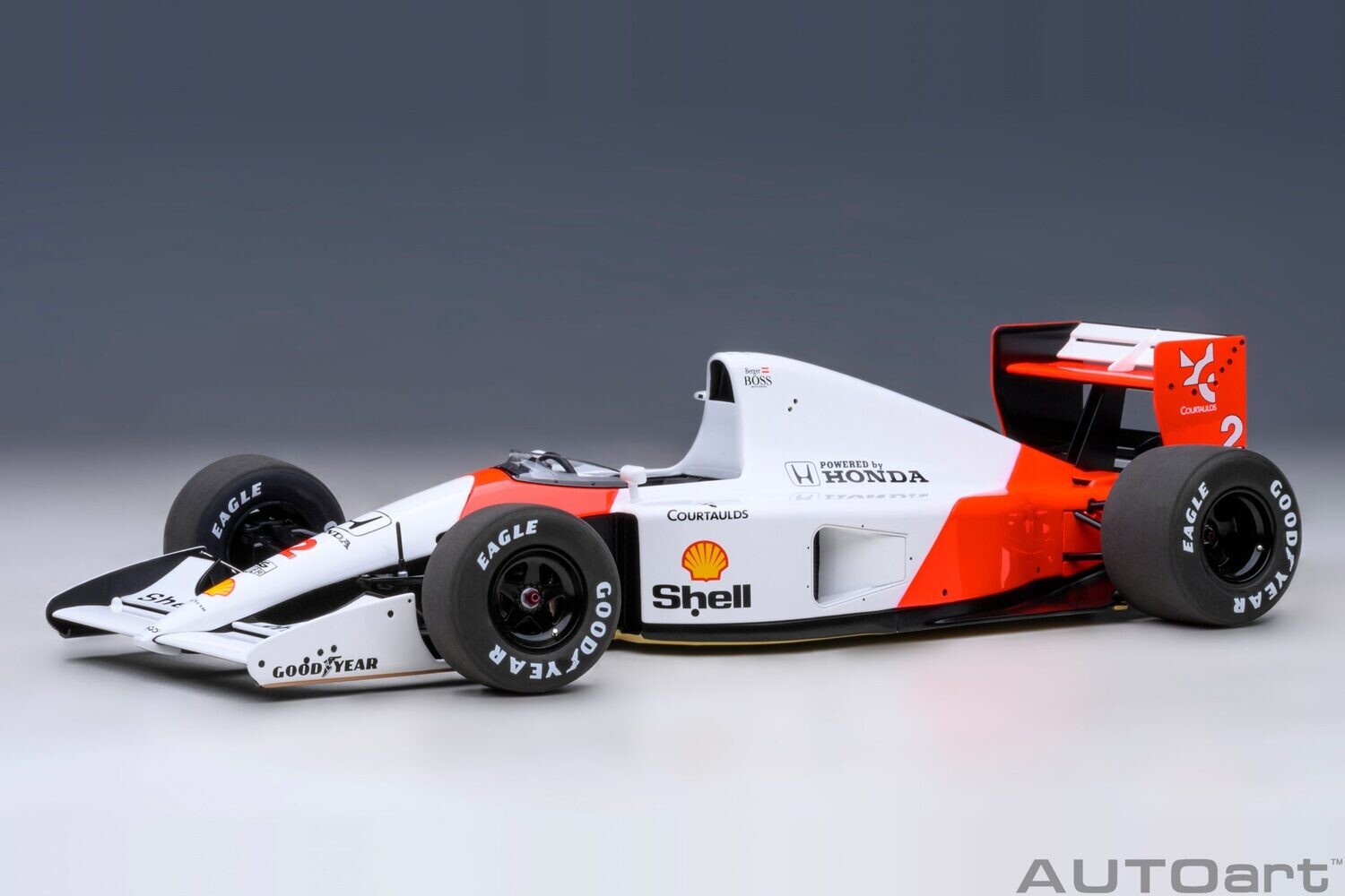 1:18 Autoart - McLaren Honda MP4/6 1991 #2 (without McLaren logo) G.Berger