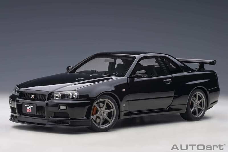 1:18 Autoart - Nissan Skyline GT-R (R34) V-spec II (Black Pearl) 1:18 Autoart - Nissan Skyline GT-R (R34) V-spec II (Black Pearl)