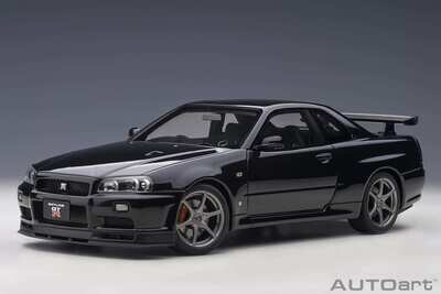 1:18 Autoart - Nissan Skyline GT-R (R34) V-spec II (Black Pearl) 1:18 Autoart - Nissan Skyline GT-R (R34) V-spec II (Black Pearl)