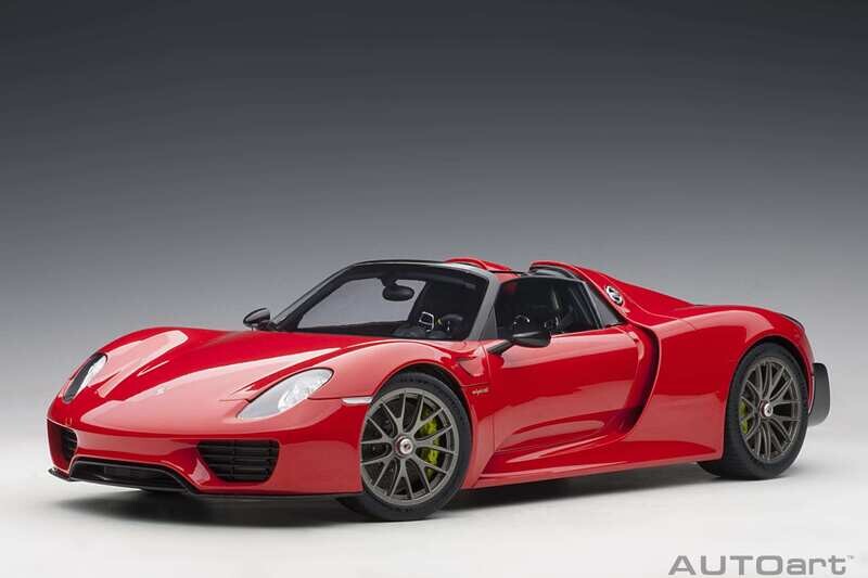 1:12 Autoart - Porsche 918 Spyder Weissach Package (Guards Red) 1:12 Autoart - Porsche 918 Spyder Weissach Package (Guards Red)