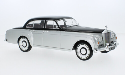 1:18 MCG - Rolls Royce Silver Cloud III Flying Spur H.J.Mulliner, silber/schwarz, RHD, 1965