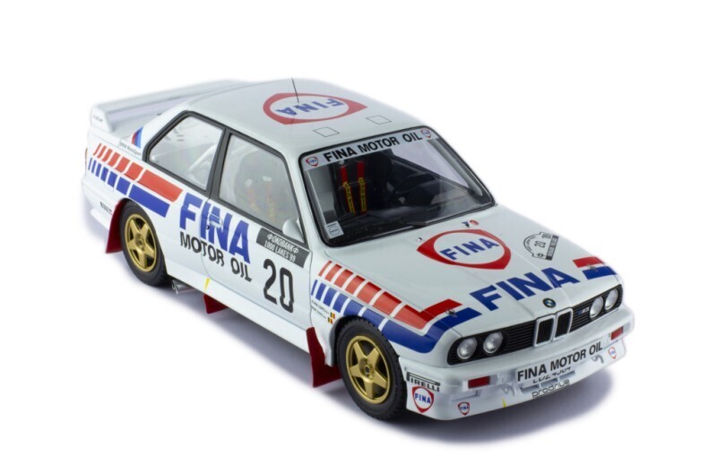 1:18 Ixo - BMW M3 (E30), No.20, Fina, Rallye WM, 1000 Lakes Rally, M.Duez/A.Lopes, 1989
