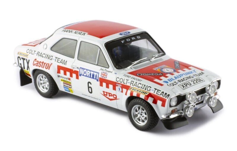 1:18 Ixo - Ford Escort MK I RS 1600, No.6, Colt Racing Team, Rallye WM, 1000 Lakes Rally, H.Mikkola/J.Davenport, 1974
