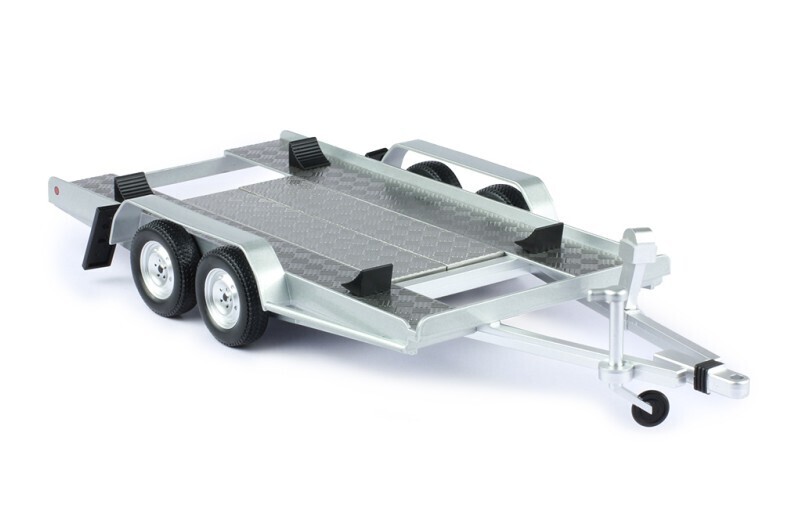 1:18 Ixo - Anhänger Autotrailer, silber