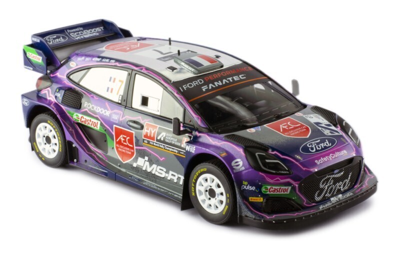 1:18 Ixo - Ford Puma Rally 1, No.7, Rallye WM, Rally Acropolis, P.-L. Loubet/V.Landais, 2022