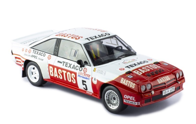 1:18 Ixo - Opel Manta 400, No.5, Bastos, Rally Ypres, G.Colsoul/A.Lopes, 1985