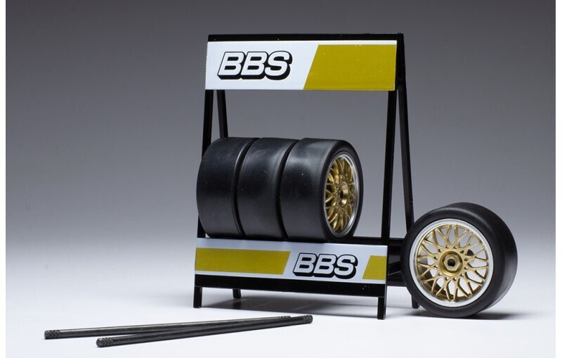 1:18 Ixo - Zubehör Räderset: BBS Motorsport, silber/gold, Set of 4 Wheels