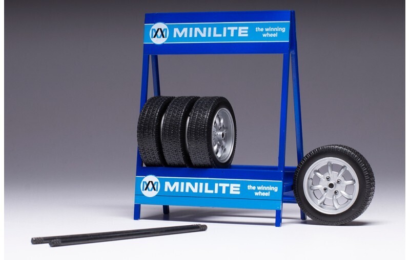 1:18 Ixo - Zubehör Räderset: Mini Lite, silber, Set of 4 Wheels