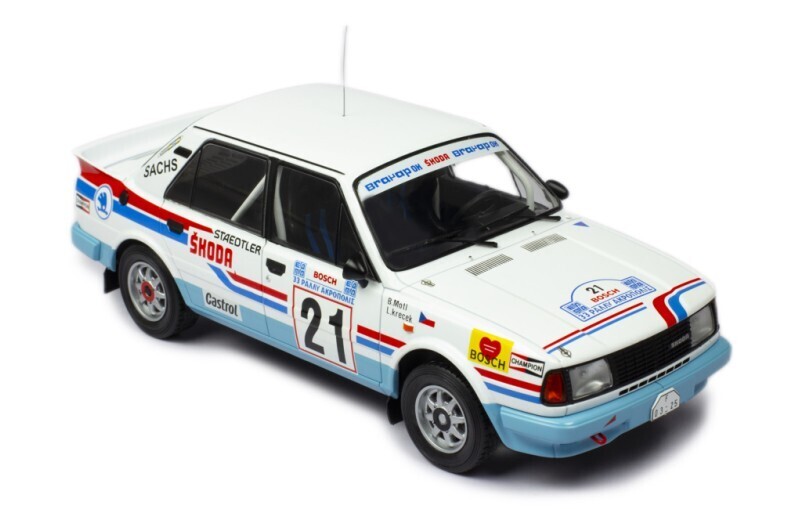 1:18 Ixo - Skoda 130 LR, No.21, Rallye WM, Rally Acropolis, L.Krecek/B.Motl, 1986