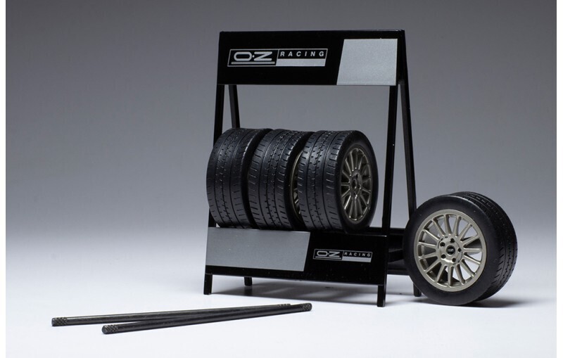 1:18 Ixo - Zubehör Räderset: OZ Superturismo WRC, grau, Set of 4 Wheels