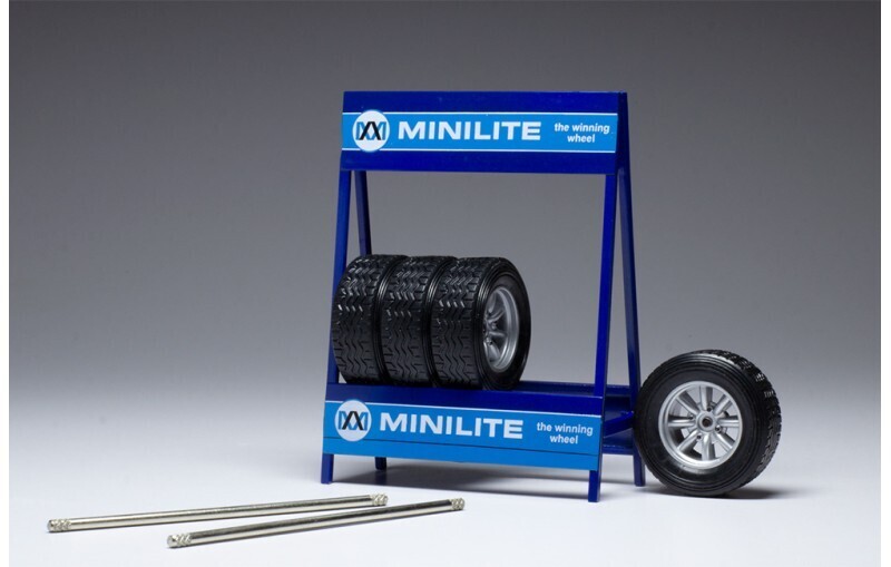 1:18 Ixo - Zubehör Räderset: Mini Lite, silber, Set of 4 Wheels