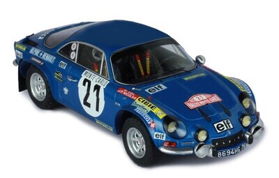 1:24 Ixo - Alpine Renault A110, No.21, Rallye Monte Carlo, J.P.Nicolas/M.Vial, 1973