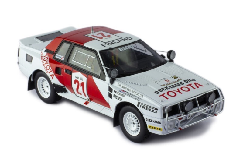 1:24 Ixo - Toyota Celica TwinCam Turbo (TA64), No.21, Toyota Team Europe, Rallye WM, Safari Rally, J.Kankkunen/F.Gallagher, 1985