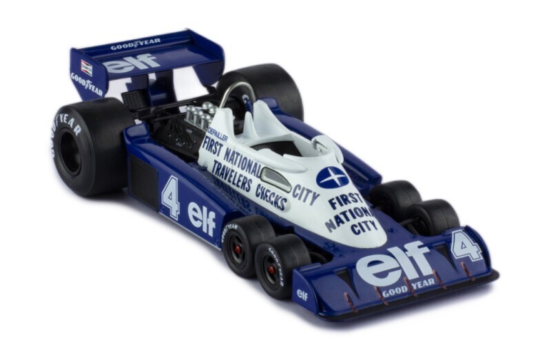 1:24 Ixo - Tyrrell P34, No.4, First National City, Formel 1, GP Belgien, P.Depailler, 1977