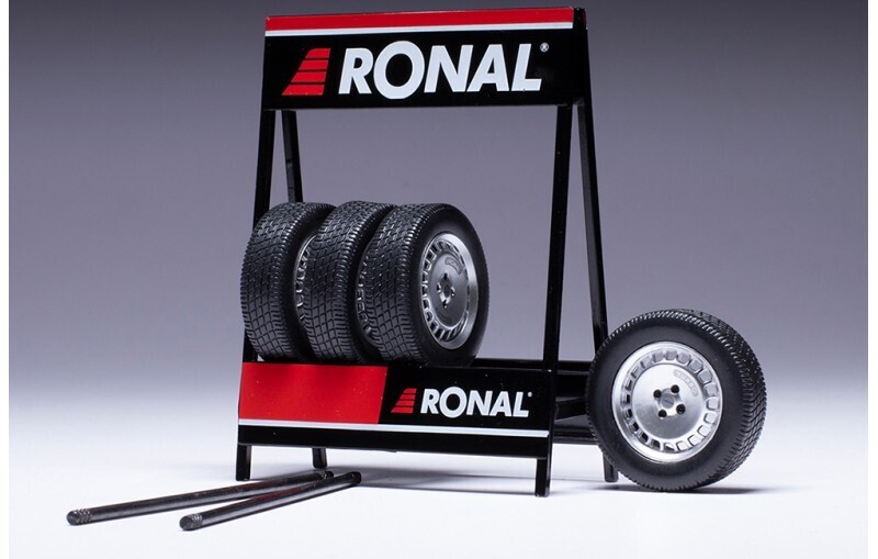 1:18 Ixo - Zubehör Ronal Turbo, silber, Set of 4 Wheels