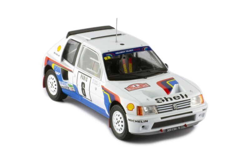 1:24 Ixo - Peugeot 205 T16, No.6, Rallye WM, Rallye Monte Carlo, T.Salonen/S.Harjanne, 1985