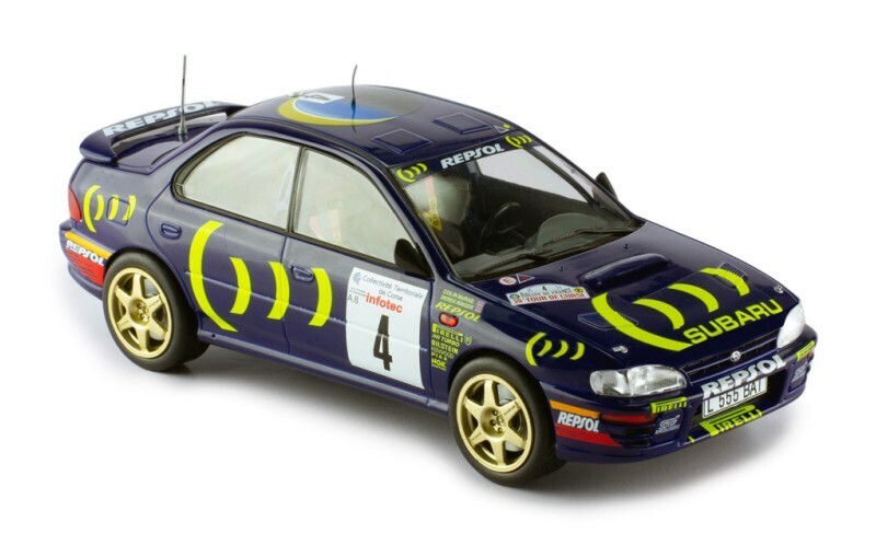 1:24 Ixo - Subaru Impreza 555, No.4, Rallye WM, Tour de Corse, C.McRae/D.Ringer, 1995