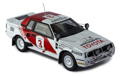 1:24 Ixo - Toyota Celica TwinCam Turbo (TA64), No.3, Toyota Team Europe, Rallye WM, Safari Rally, B.Waldegard/H.Thorszelius, 1985