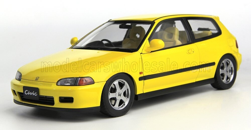 1:18 LCD Models - Honda Civic SIR II EG6 VTEC 1993 Yellow