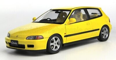 1:18 LCD Models - Honda Civic SIR II EG6 VTEC 1993 Yellow