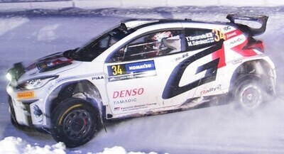 1:43 Spark - TOYOTA GR Yaris Rally 2 No.34 TOYOTA GAZOO Racing RC2 Rally Sweden 2024 Y. Yamamoto - M. Salminen