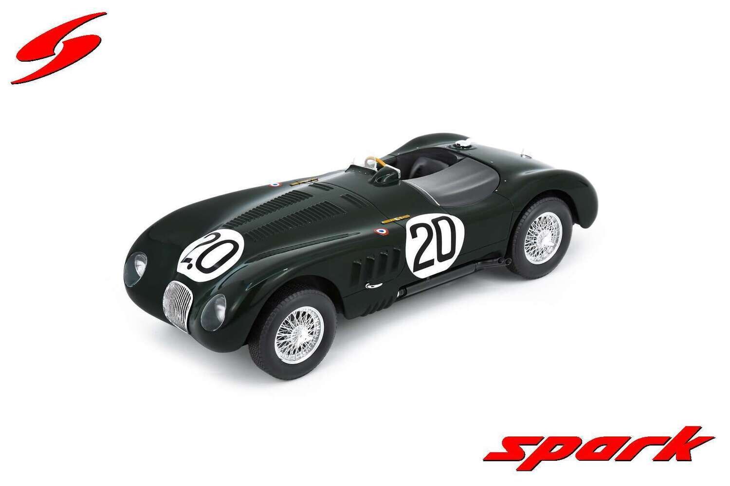 1:18 Spark - Jaguar XK 120 C No.20 Winner Le Mans 24H 1951 P. Walker – P. Whitehead