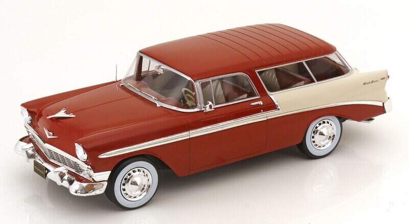 1:18 KK Scale - Chevrolet Bel Air Nomad 1956 braunmetallic/creme