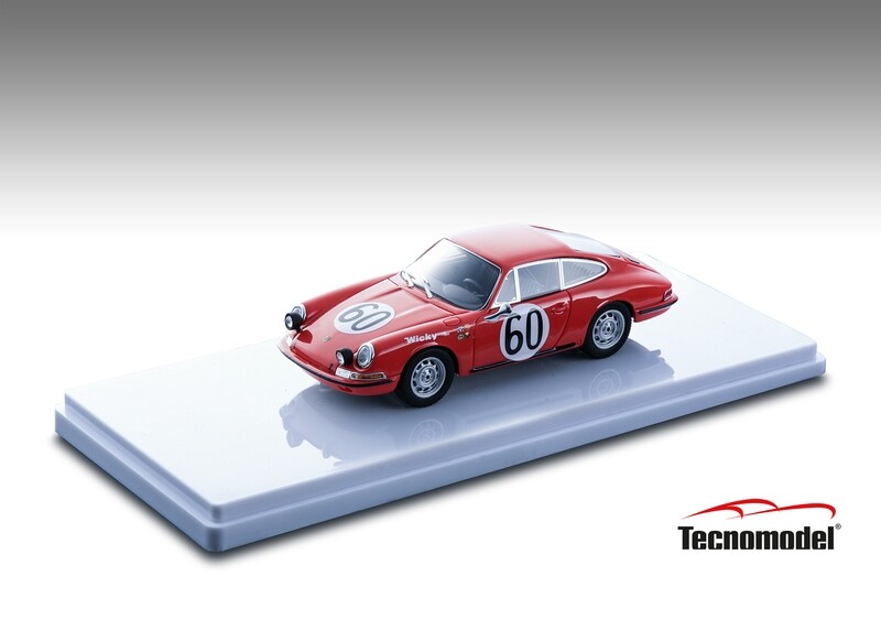 1:43 Tecnomodel - Porsche 901 911 S Team P.Farjon #60 24h Le Mans 1967 A.Wicky - P.Farjon