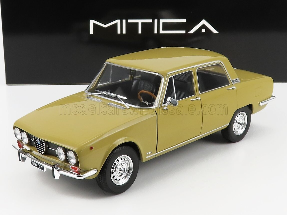 1:18 Mitica Diecast - Alfa Romeo 2000 Berlina 1971 Giallo Piper 116