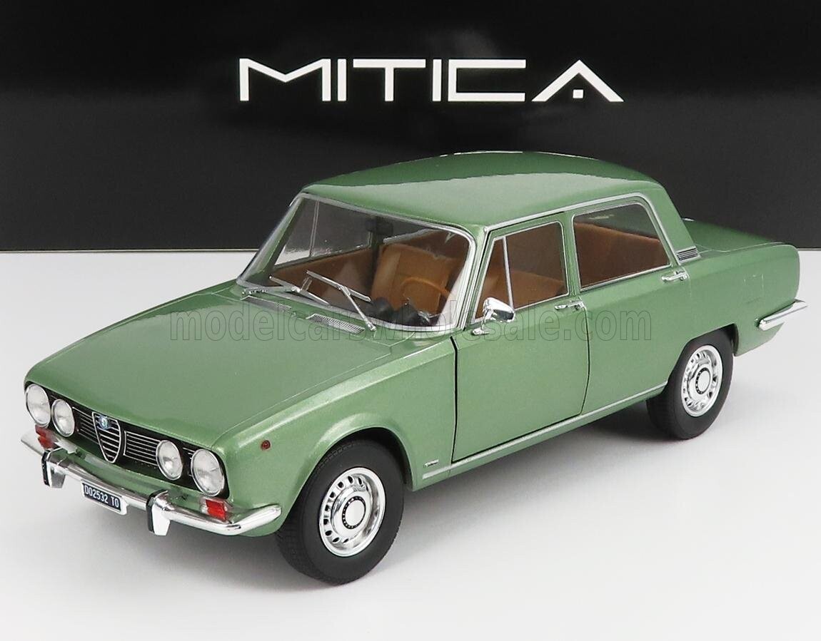 1:18 Mitica Diecast - Alfa Romeo 1750 Berlina 2-Series 1969 Olive Green Metallic