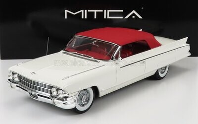 1:18 Mitica Resin - Cadillac Eldorado Biarritz Convertible Closed 1962 White Bordeaux