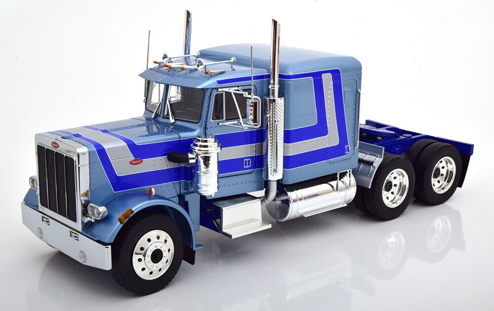 1:18 Road Kings - Peterbilt 359 1967 hellblau-metallic/blau/silber