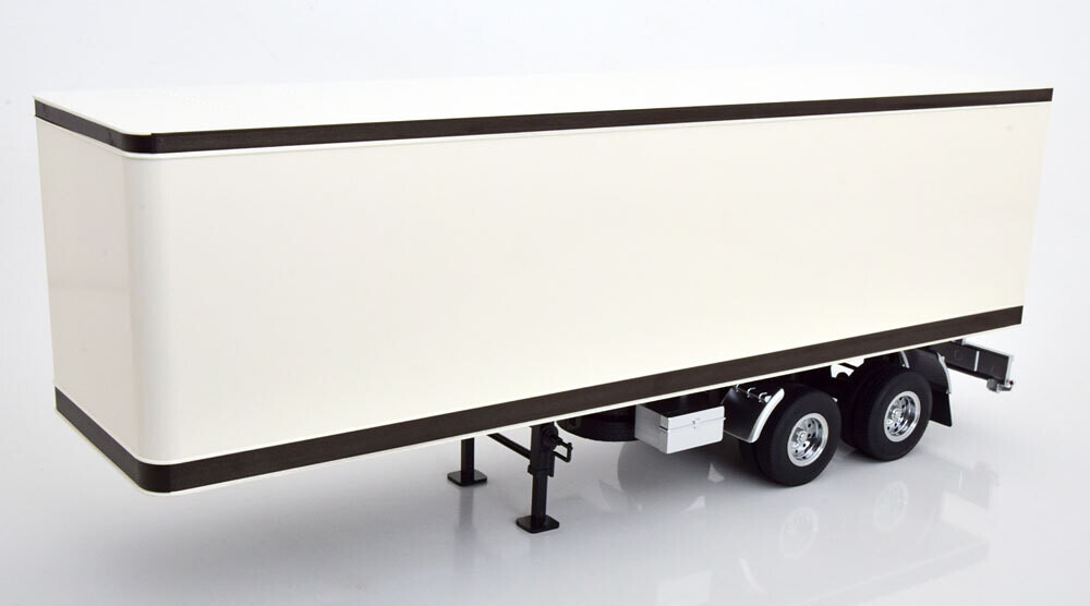 1:18 Road Kings - Semi-Trailer weiß/schwarz