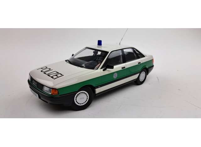 1:18 Triple9 - 1989 Audi 80 B3 *Polizei*, white/green