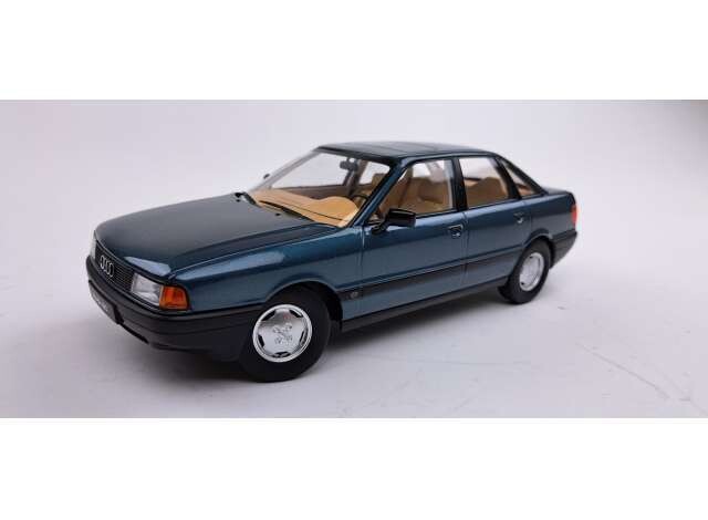 1:18 Triple9 - 1989 Audi 80 B3, lago blue-green metallic