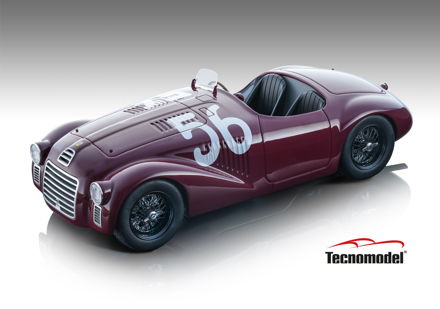 1:18 Tecnomodel - Ferrari 125S 1947 #56 Circuito di Caracalla (first Ferrari winner) Driver: Franco Cortese