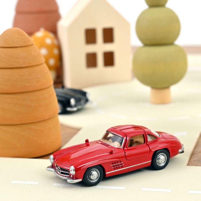 1:43 Norev Jet Car - Mercedes Benz 300 SL 1954 Feuerwehrrot