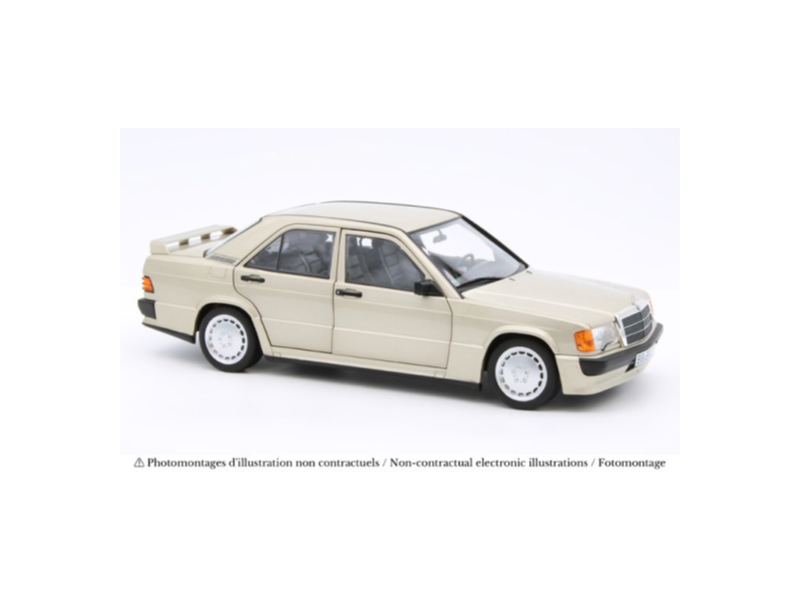 1:18 Norev - Mercedes 190E 2.3-16 1984 Smoke Silver Metallic