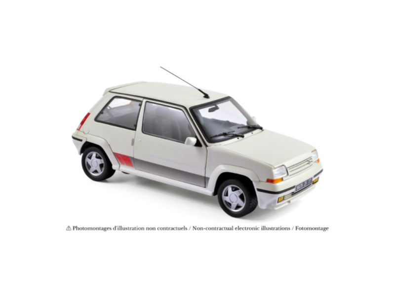 1:18 Norev - Renault Supercinq GT Turbo PH II 1989 Panda White *Reproduktion*