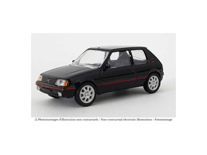 1:64 Norev - Peugeot 205 GTI 1988 Black 1:64 Norev - Peugeot 205 GTI 1988 Black