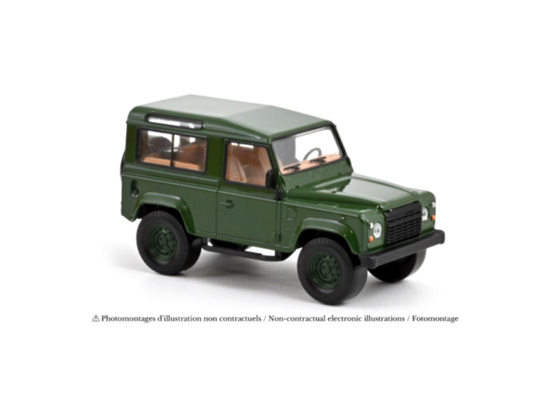 1:43 Norev Jet Car - Lad Rover Defender 1995 Dark Green