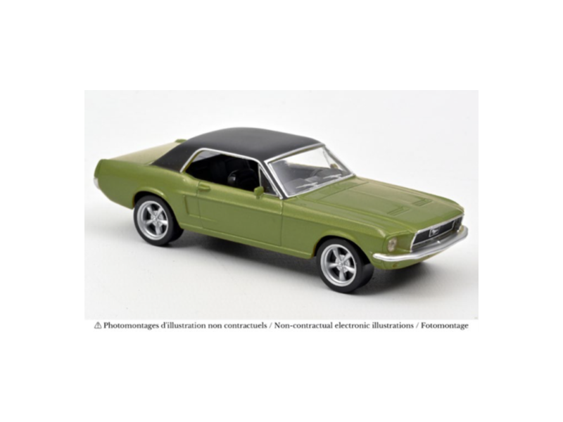 1:43 Norev Jet Car - Ford Mustang Coupe 1968 Green Metallic 1:43 Norev Jet Car - Ford Mustang Coupe 1968 Green Metallic
