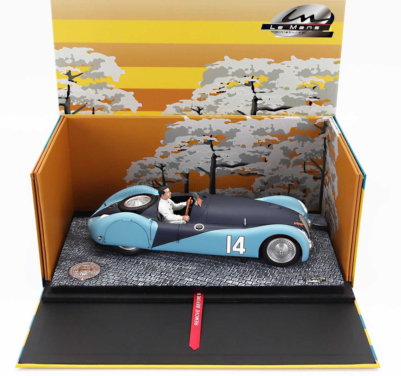 1:18 Le Mans Miniatures - Buagtti F1 Type 57S 45 #14 A.C.F. GP 1937 Jean Buagtti