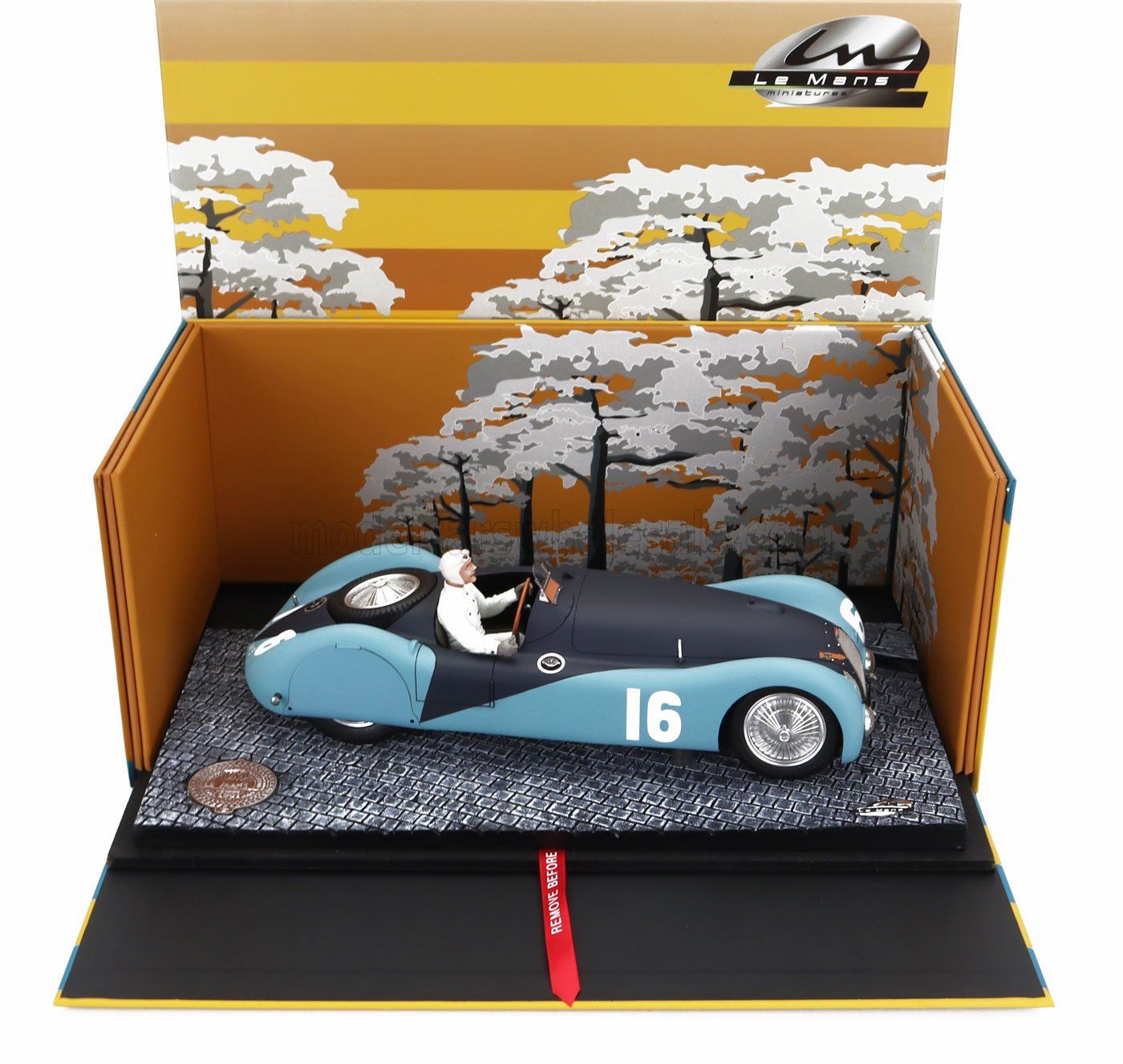 1:18 Le Mans Miniatures - Buagtti F1 Type 57S 45 #16 A.C.F. GP 1937 Pierre Wimille
