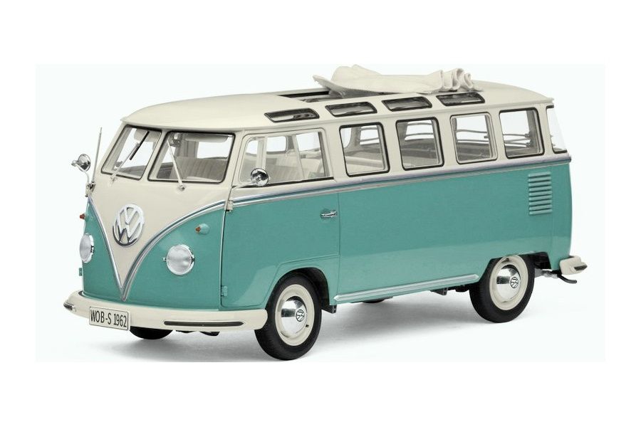 1:12 Sunstar - VW T1 Samba, weiss/helltürkis, 1962