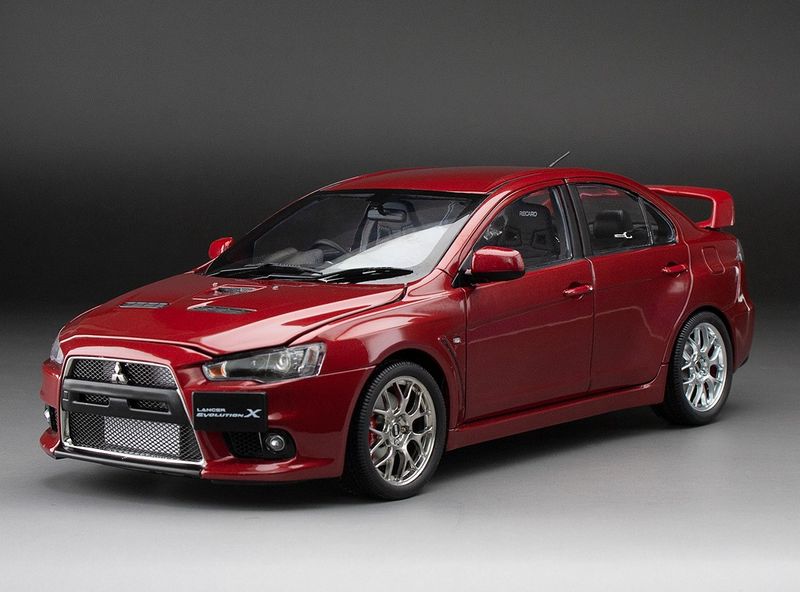 1:18 Sunstar - Mitsubishi Lancer Evolution X - Red Metallic