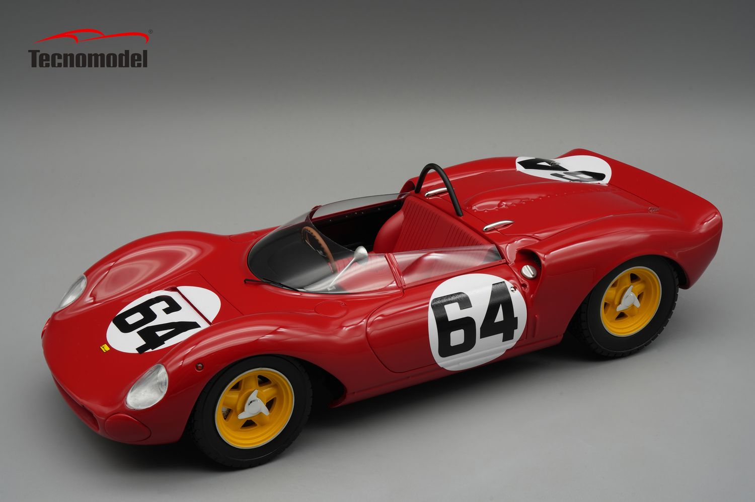 1:18 Tecnomodel - Ferrari 206 Dino SP Freiburg - Schauinsland 1965 Scuderia SEFAC car #64 Driver: L. Scarfiotti WINNER