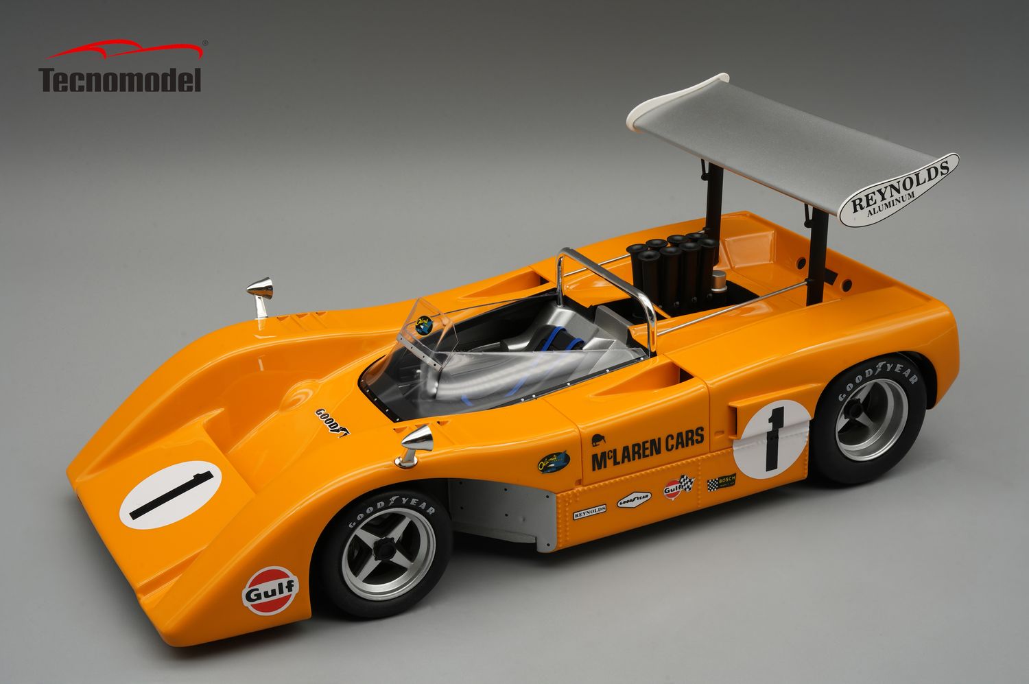 1:18 Tecnomodel - McLaren M8B Can Am 1969 Michigan car #1 3rd Place  Driver: Dan Gurney